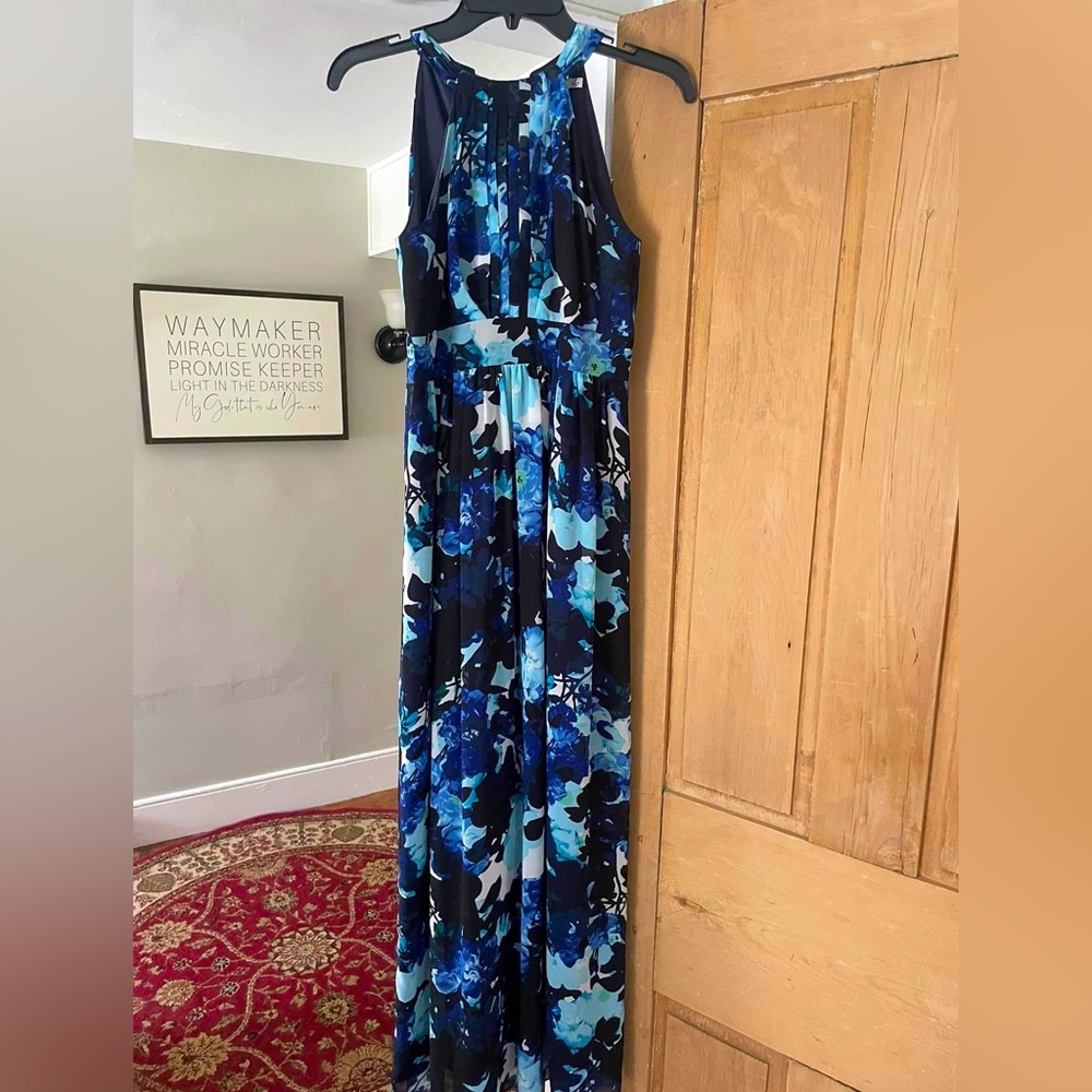 Eliza J chiffon halter maxi, size 2P